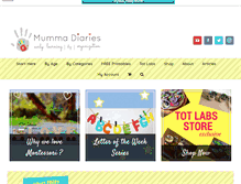 Tablet Screenshot of mummadiaries.com